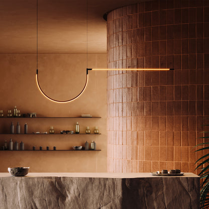 Tubs Modular Lineal Double with Arch Pendant Light