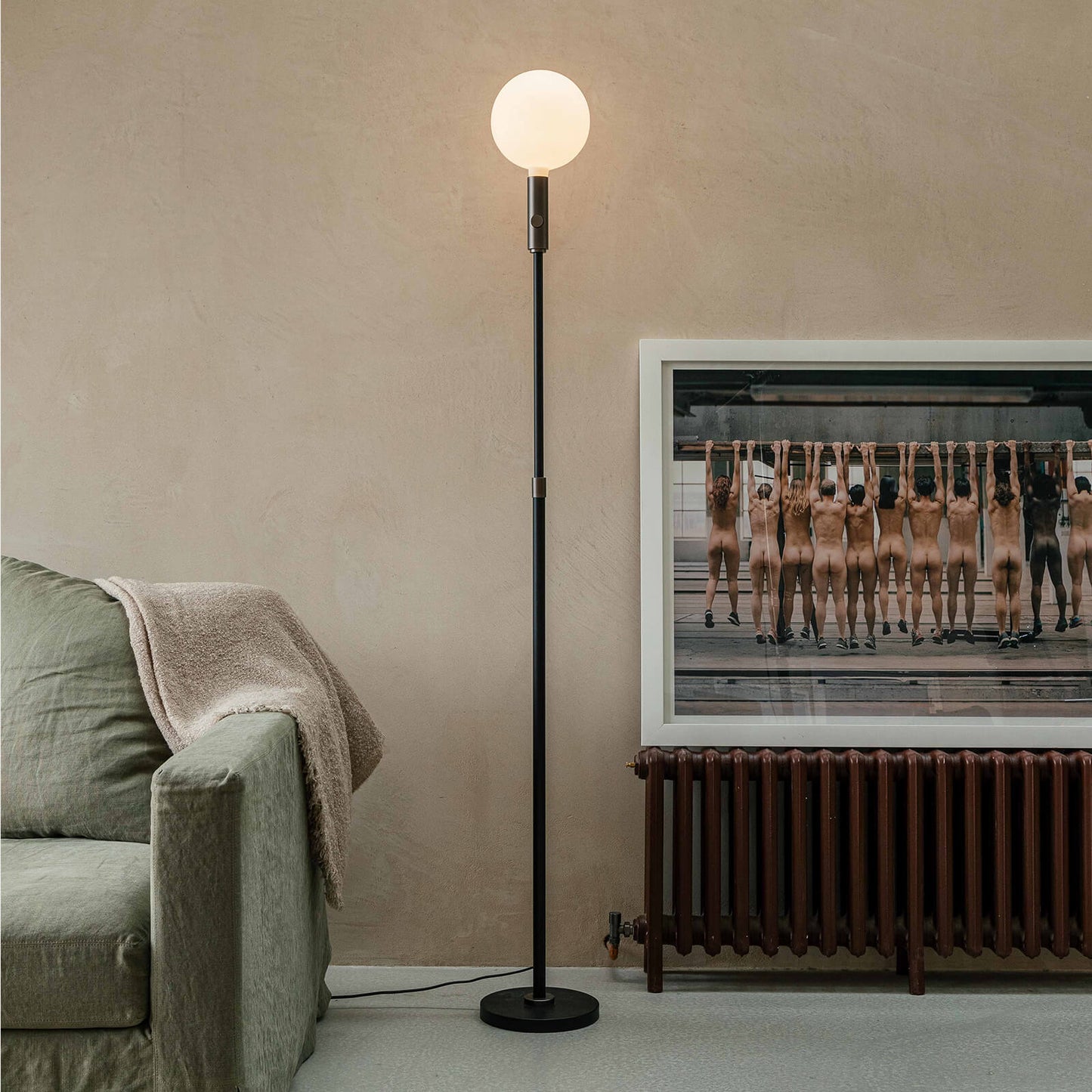 Poise Adjustable Floor Lamp with Sphere V