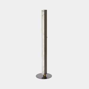 CTO Lighting Floor Lamp Pure Alabaster / Antique Bronze + Antique Bronze Detail / 5 AMP Plug Artes Floor Lamp 1200