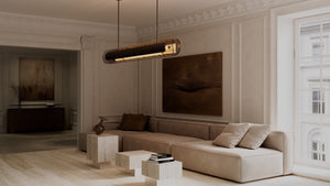 CTO Lighting Pendant Light Contour Pendant Light - Ceiling Mounted Plate