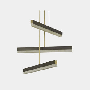 CTO Lighting Pendant Light Pure Alabaster / Bronze + Bronze Detail Artes Pendant Collective Light 900 - IP20