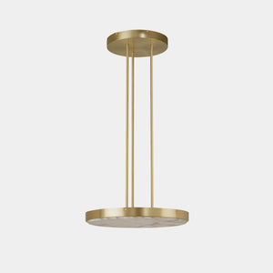 CTO Lighting Pendant Light Pure Alabaster / Satin Brass / DALI A Anvers Large Pendant Light