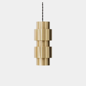 CTO Lighting Pendant Light Satin Brass / Satin Brass detail / Standard CTO Ring Pendant Light