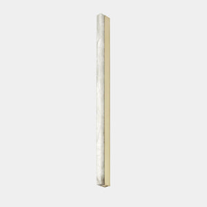 CTO Lighting Wall / Ceiling Light Pure Alabaster / Satin Brass + Satin Brass Detail / IP20 Artes Wall Light 1200 - IP20 + IP44