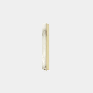 CTO Lighting Wall / Ceiling Light Pure Alabaster / Satin Brass + Satin Brass Detail / IP20 Artes Wall Light 600 - IP20 + IP44