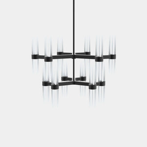 EMPTY STATE Chandelier Black Anodised Branch S78-08 Chandelier