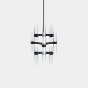 EMPTY STATE Chandelier Black Anodised Branch S78-11 Nine Light Chandelier