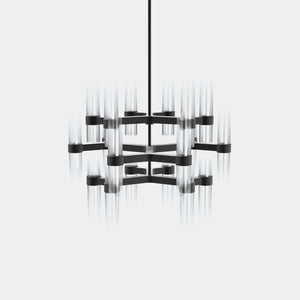 EMPTY STATE Chandelier Black Anodised Branch S78-12 Chandelier