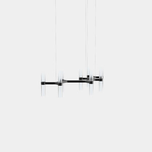 EMPTY STATE Chandelier Black Anodised Branch S78-14 Chandelier