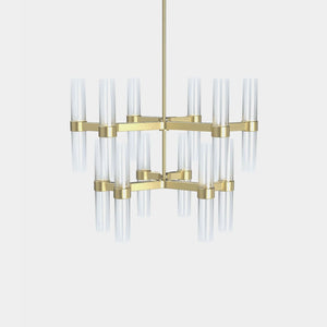 EMPTY STATE Chandelier Brushed  Brass Branch S78-08 Chandelier