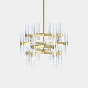 EMPTY STATE Chandelier Brushed  Brass Branch S78-12 Chandelier