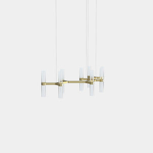 EMPTY STATE Chandelier Brushed  Brass Branch S78-14 Chandelier