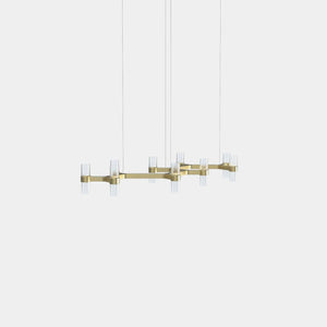 EMPTY STATE Chandelier Brushed  Brass Branch S78-15 Chandelier