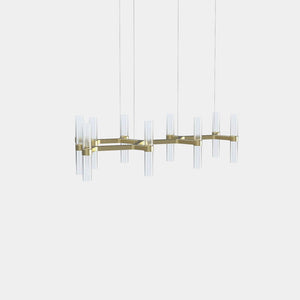 EMPTY STATE Chandelier Brushed  Brass Branch S78-16 Chandelier