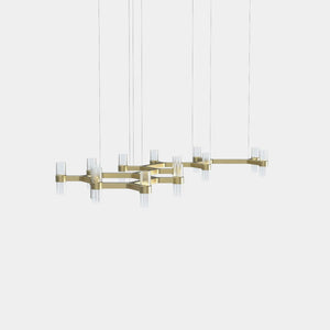 EMPTY STATE Chandelier Brushed  Brass Branch S78-17 Chandelier