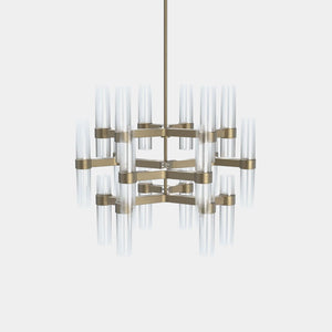 EMPTY STATE Chandelier Burnished Brass Branch S78-12 Chandelier