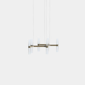 EMPTY STATE Chandelier Burnished Brass Branch S78-13 Chandelier