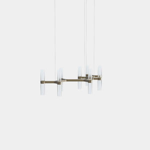 EMPTY STATE Chandelier Burnished Brass Branch S78-14 Chandelier