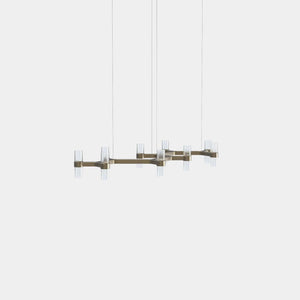 EMPTY STATE Chandelier Burnished Brass Branch S78-15 Chandelier