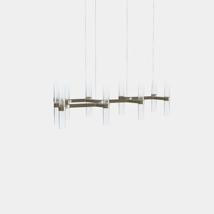 EMPTY STATE Chandelier Burnished Brass Branch S78-16 Chandelier