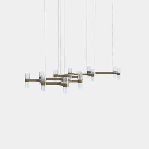 EMPTY STATE Chandelier Burnished Brass Branch S78-17 Chandelier