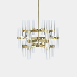 EMPTY STATE Chandelier Polished Brass Branch S78-12 Chandelier