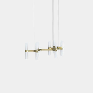 EMPTY STATE Chandelier Polished Brass Branch S78-14 Chandelier