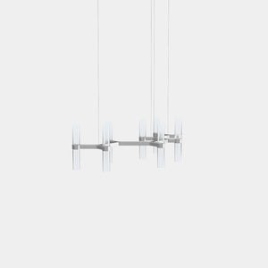 EMPTY STATE Chandelier Silver Anodised Branch S78-14 Chandelier