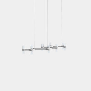 EMPTY STATE Chandelier Silver Anodised Branch S78-15 Chandelier