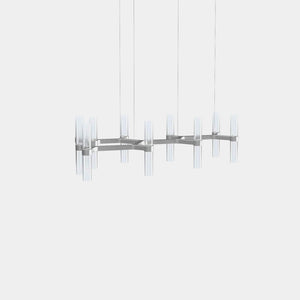 EMPTY STATE Chandelier Silver Anodised Branch S78-16 Chandelier