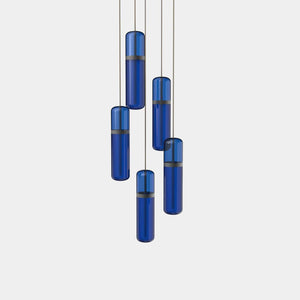 EMPTY STATE Pendant Chandelier Black Anodised / Blue Pill S36-03 Pendant Light