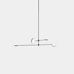 EMPTY STATE Pendant Chandelier Black Anodised Motion S23-04 Suspension Light