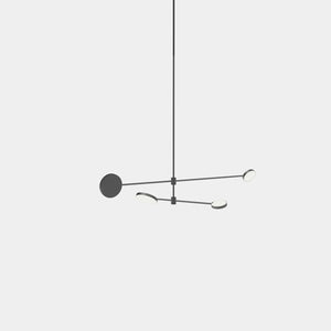 EMPTY STATE Pendant Chandelier Black Anodised Motion S23-05 Suspension Light