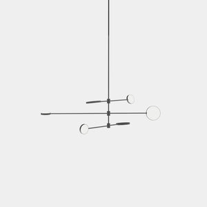 EMPTY STATE Pendant Chandelier Black Anodised Motion S23-07 Suspension Light