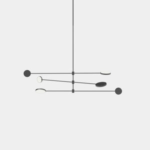 EMPTY STATE Pendant Chandelier Black Anodised Motion S23-09 Suspension Light