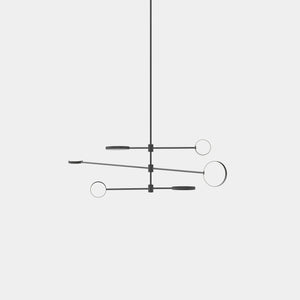 EMPTY STATE Pendant Chandelier Black Anodised Motion S23-10 Suspension Light