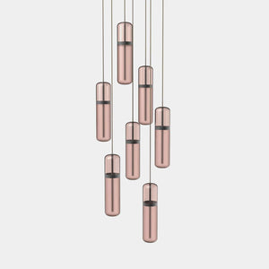 EMPTY STATE Pendant Chandelier Black Anodised / Pink Pill S36-04 Pendant Light