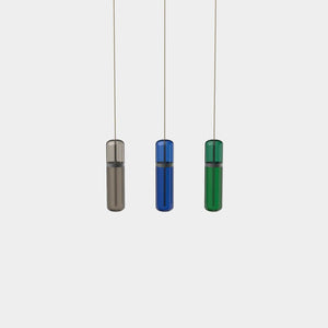 EMPTY STATE Pendant Chandelier Black Anodised / Smoked / Blue / Green Pill S36-06 Pendant Light