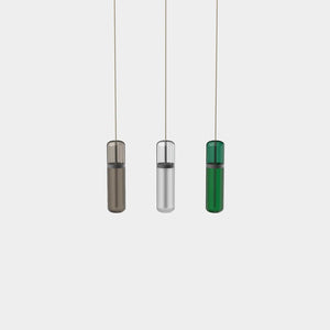 EMPTY STATE Pendant Chandelier Black Anodised / Smoked / Opal / Green Pill S36-06 Pendant Light