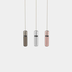 EMPTY STATE Pendant Chandelier Black Anodised / Smoked / Opal / Pink Pill S36-06 Pendant Light