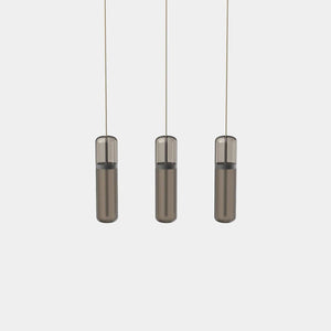 EMPTY STATE Pendant Chandelier Black Anodised / Smoked Pill S36-06 Pendant Light