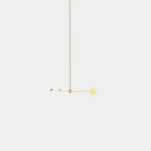 EMPTY STATE Pendant Chandelier Brushed Brass Motion S23-01 Suspension Light