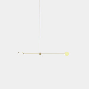 EMPTY STATE Pendant Chandelier Brushed Brass Motion S23-03 Suspension Light