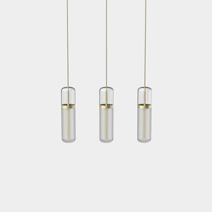 EMPTY STATE Pendant Chandelier Brushed Brass / Opal Pill S36-06 Pendant Light