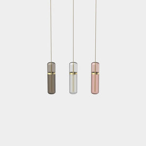 EMPTY STATE Pendant Chandelier Brushed Brass / Smoked / Opal / Pink Pill S36-06 Pendant Light