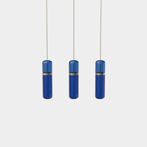 EMPTY STATE Pendant Chandelier Burnished Brass / Blue Pill S36-06 Pendant Light