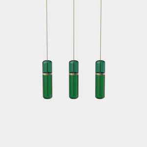 EMPTY STATE Pendant Chandelier Burnished Brass / Green Pill S36-06 Pendant Light