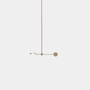 EMPTY STATE Pendant Chandelier Burnished Brass Motion S23-01 Suspension Light