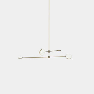 EMPTY STATE Pendant Chandelier Burnished Brass Motion S23-04 Suspension Light