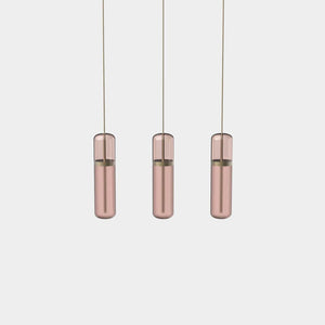 EMPTY STATE Pendant Chandelier Burnished Brass / Pink Pill S36-06 Pendant Light